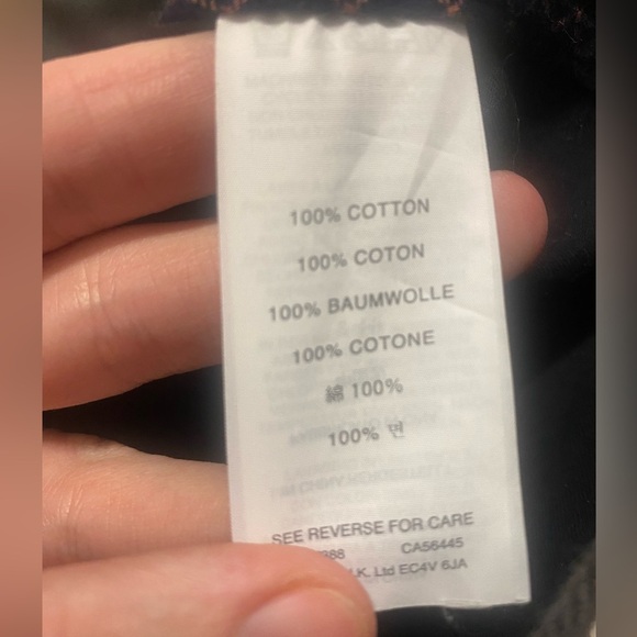 J. Crew 100% Cotton Black W/ Gold W/ Zipper & Botton Combo Close Size Small - Picture 6 of 7